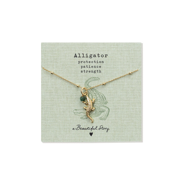 Instinct Alligator Aventurijn Ketting