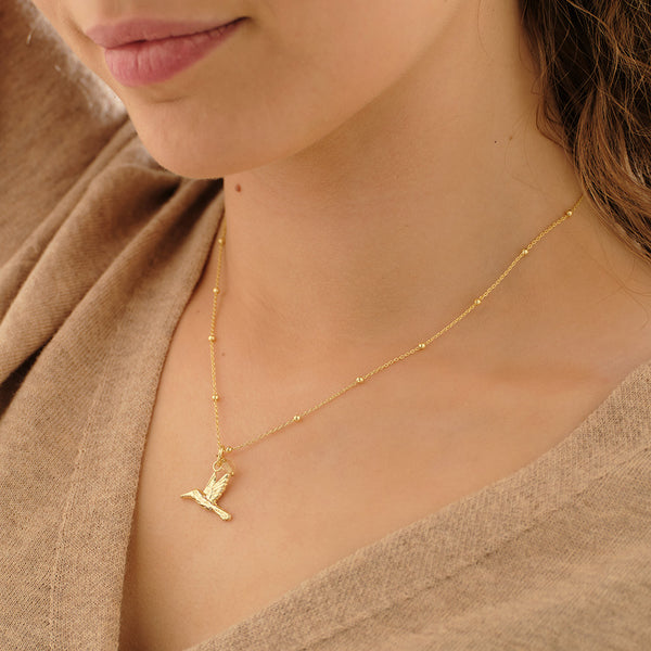 Instinct Hummingbird Citrine Necklace