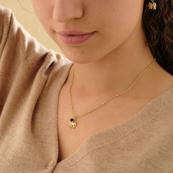 Instinct Olifant Lapis lazuli Ketting