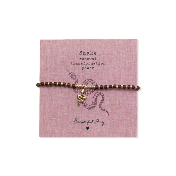 Untamed Slang Granaat Armband
