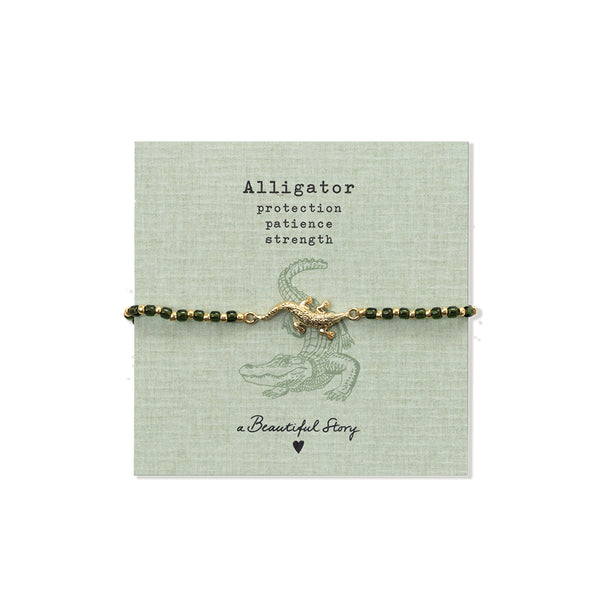Untamed Alligator Aventurijn Armband