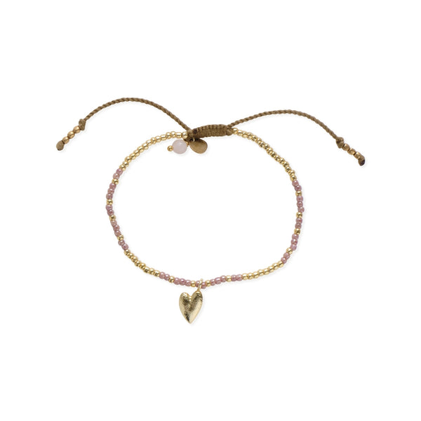 Sweetheart Rose Quartz Bracelet