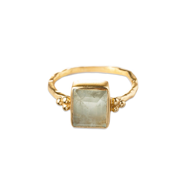 Incredible Prehnite Ring - 16,5