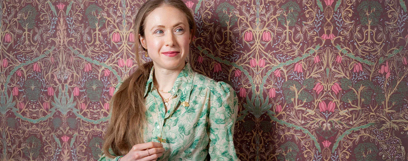 Symbols and gemstones connect Anna to her roots