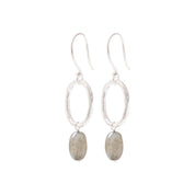Graceful Labradorit versilberte Ohrringe