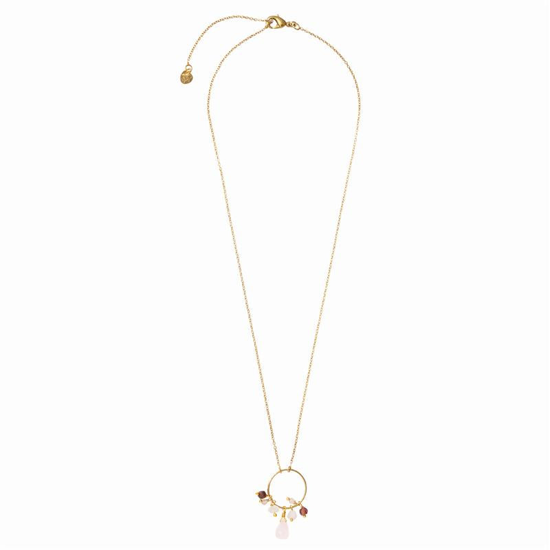 Sparkles Rozenkwarts mix Ketting