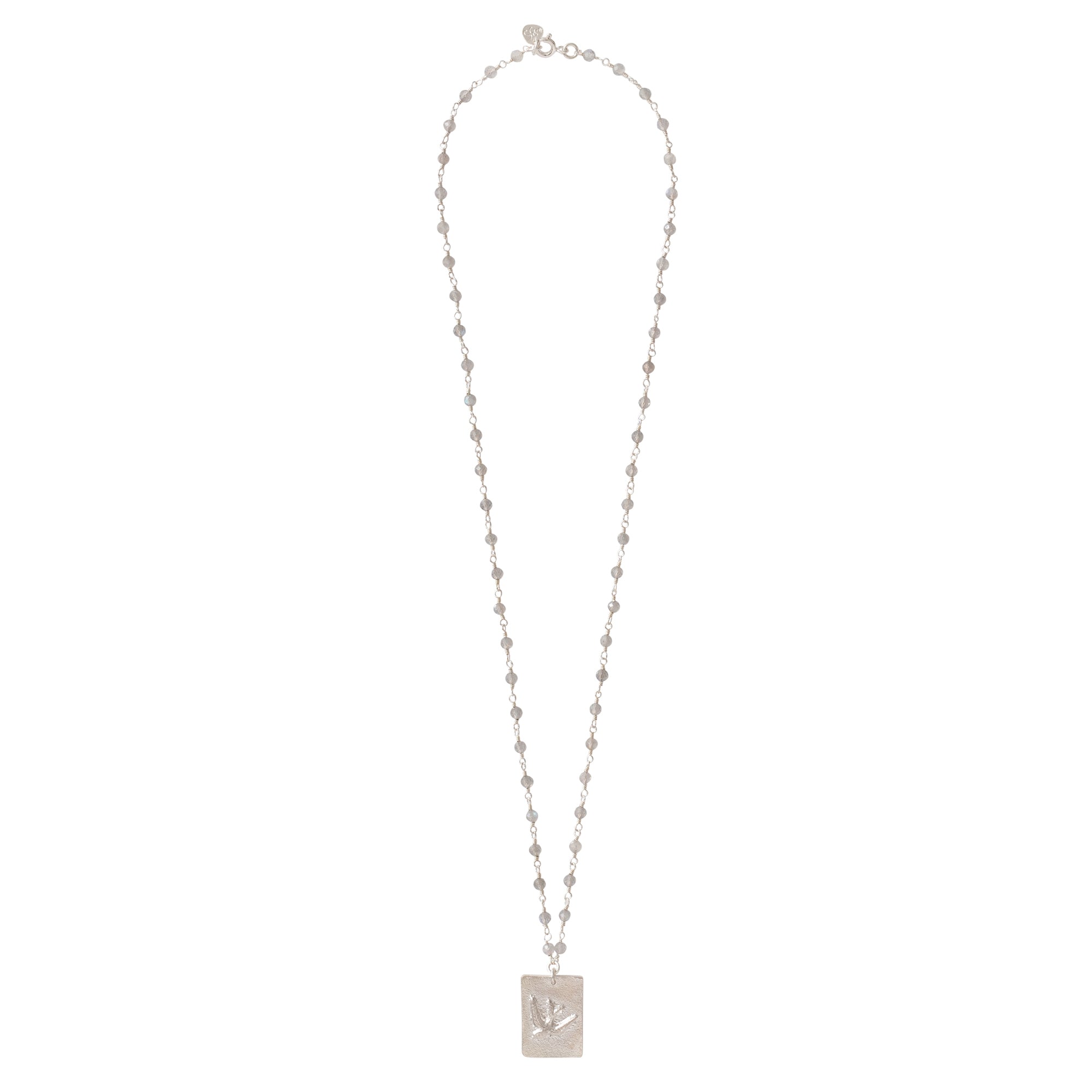 Radiate Labradorite Silver Necklace