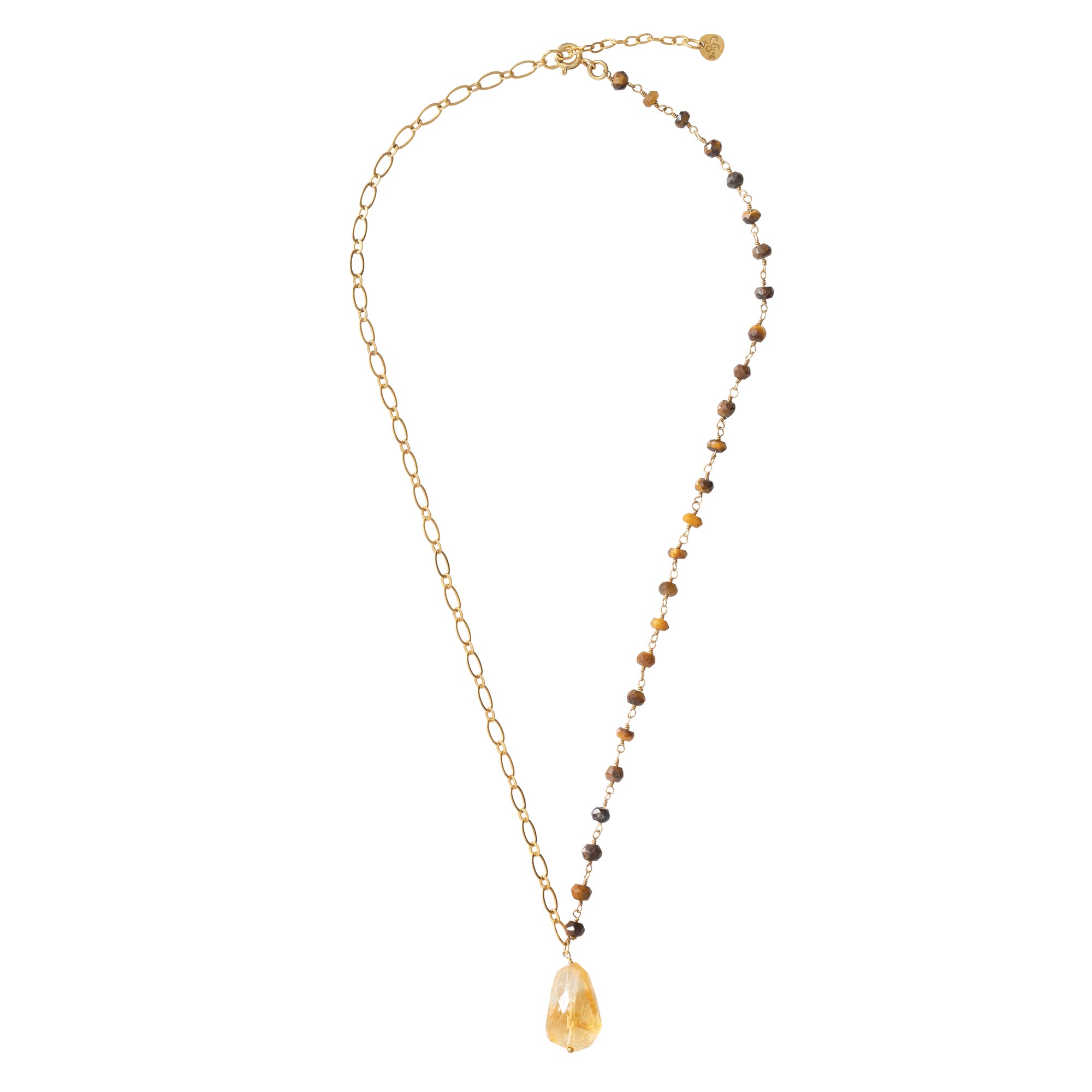 Celebration Tijgeroog Citrien Ketting