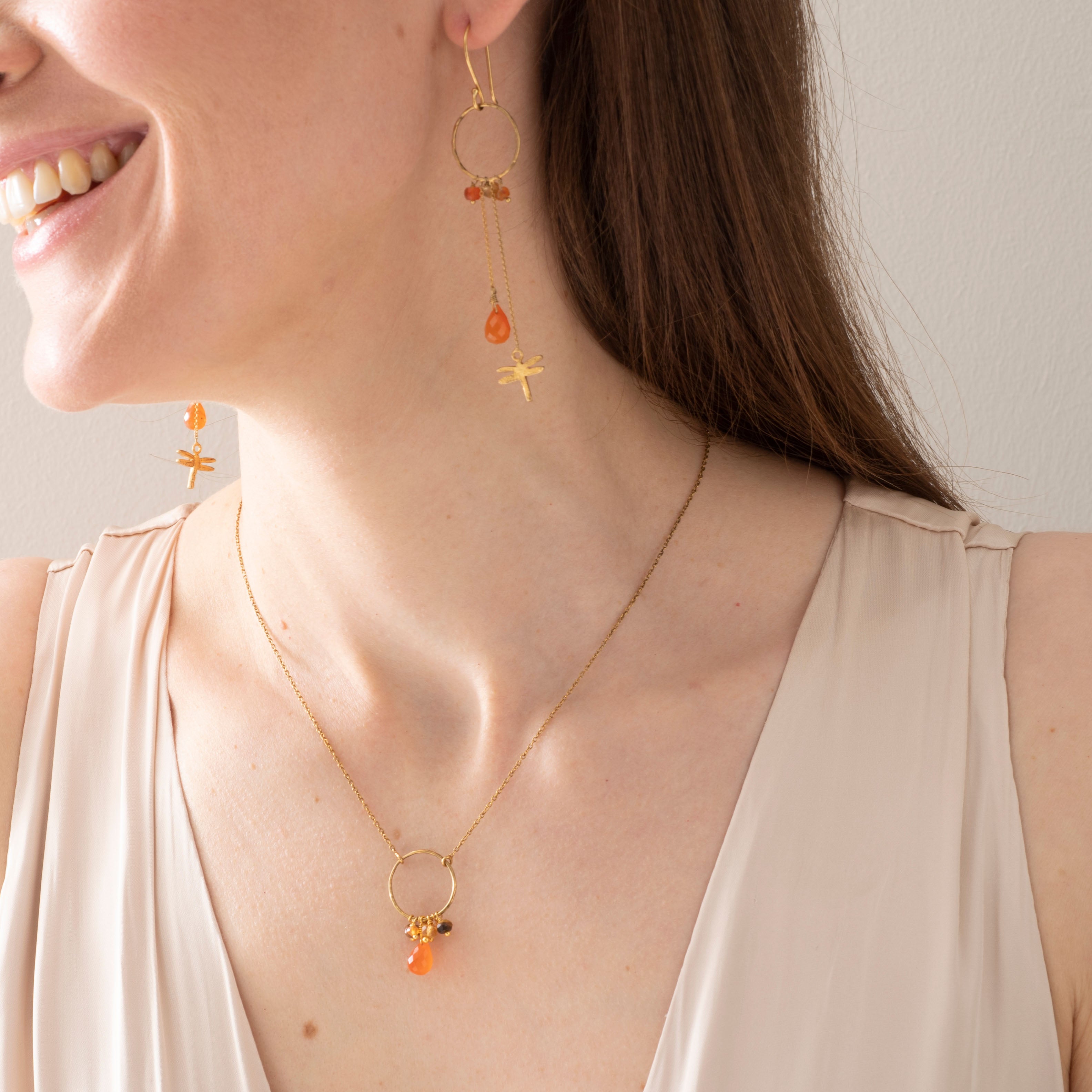 Sparkles Carneool mix Ketting