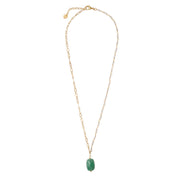 Celebration Maansteen Aventurijn Goud Ketting