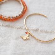 Memory Carnelian Gold Plated Bracelet