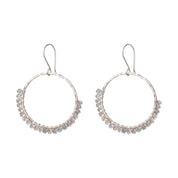 Kindness Labradorit versilberte Ohrringe