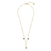 Goodness Zwarte Onyx Goud Ketting