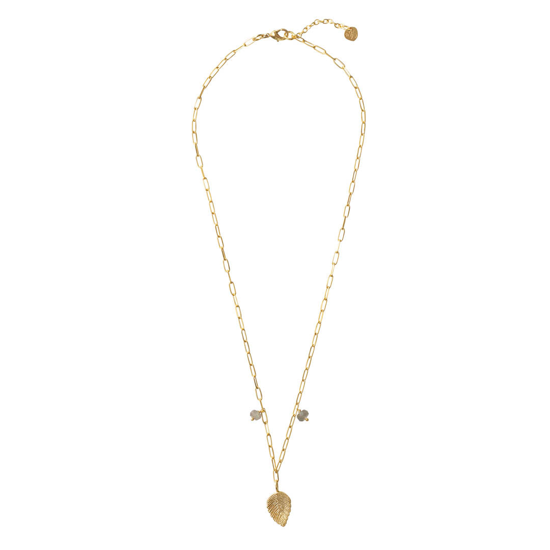 Goodness Labradorit Gold Halskette
