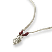 Reliable Garnet Necklace Silver Plated
