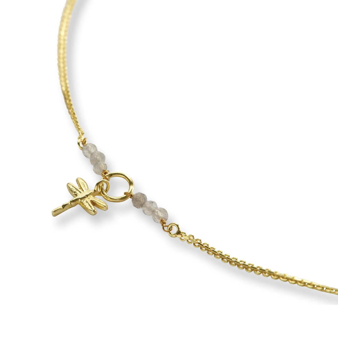 Reliable Labradoriet Vergulde Ketting