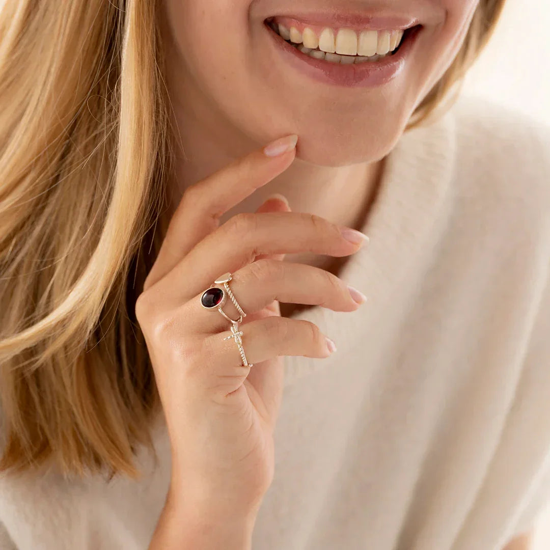 Honorable Dragonfly Ring Silver Plated