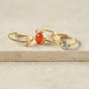 Honorable Moon Vergulde Ring