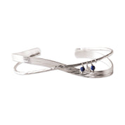 Tolerant Lapis Labradorite Verzilverde Armband