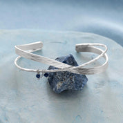 Tolerant Lapis Labradorite Verzilverde Armband