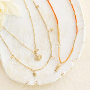 United Citrine Necklace Gold Plated