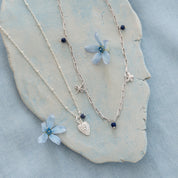 United Lapis Lazuli Necklace Silver Plated