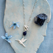 Admirable Lapis Lazuli Necklace Silver Plated