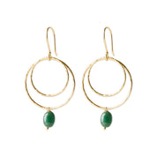 Enjoyable Aventurijn Vergulde Oorbellen