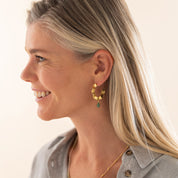 Ambitious Aventurin vergoldete Ohrringe