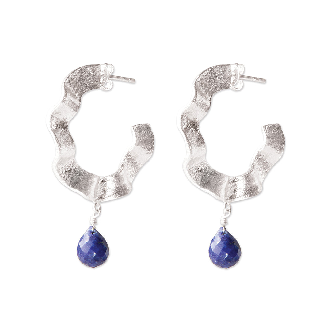 Ambitious Lapislazuli versilberte Ohrringe