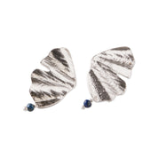 Exotic Lapis Lazuli Verzilverde Oorbellen