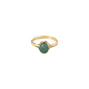 Certain Aventurine Ring Gold Plated
