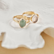 Certain Rozenkwarts Vergulde Ring