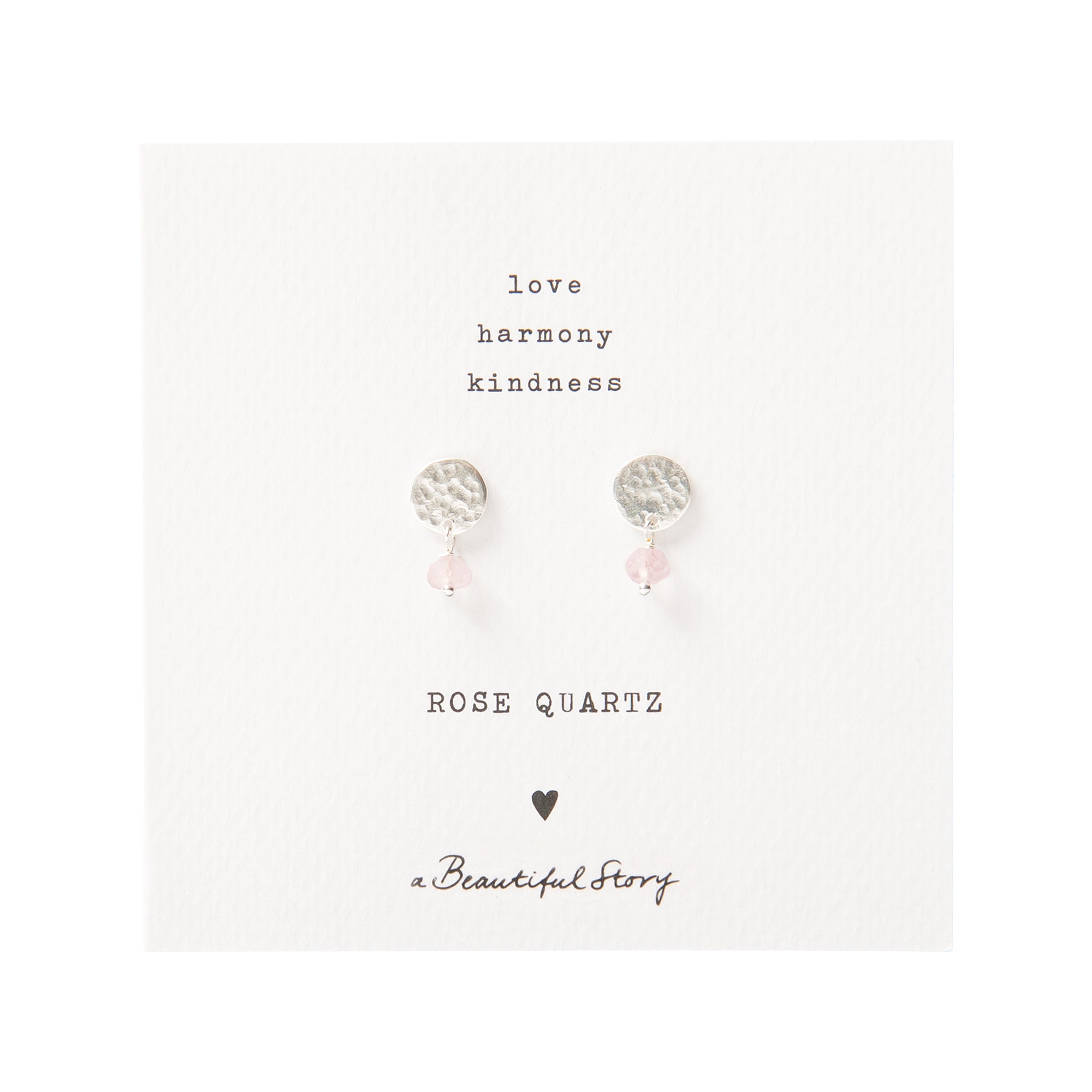 Mini Coin Rosenquarz vergoldete Ohrringe