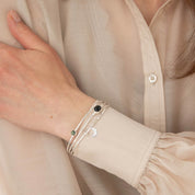 Glory Labradorit Granat Silber Armband