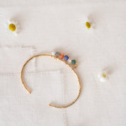 Posy Edelstein Mix vergoldetes Armband