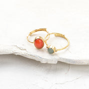 Faithful Carneool Vergulde Ring