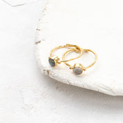 Faithful Rosenquarz vergoldeter Ring