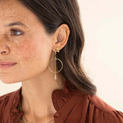 Talent Citrien Vergulde Oorbellen