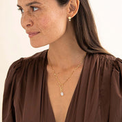 Maansteen Edelsteen Vergulde Hanger 