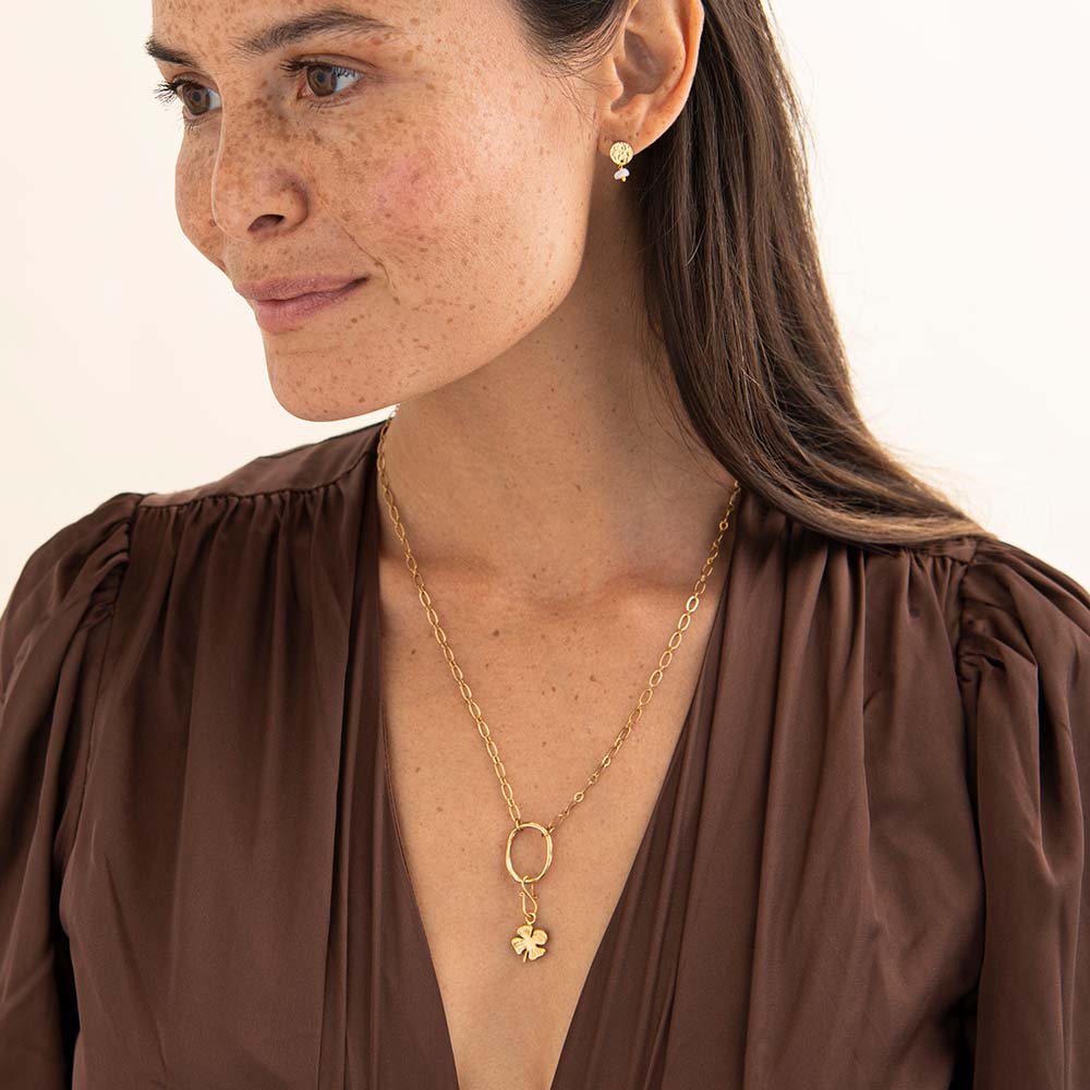 Klavervier Kleine Vergulde Bedel 