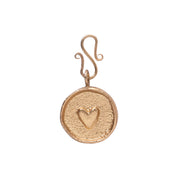 Herz Vintage Münzanhänger Vergoldet