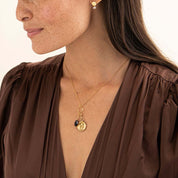 Rose Vintage Münzanhänger Vergoldet