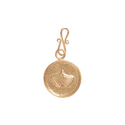 Ginkgo Vintage Coin Gold Plated Charm