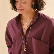 Convinced Granat Halskette