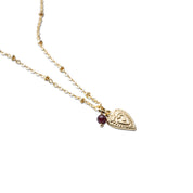 Convinced Granat Halskette