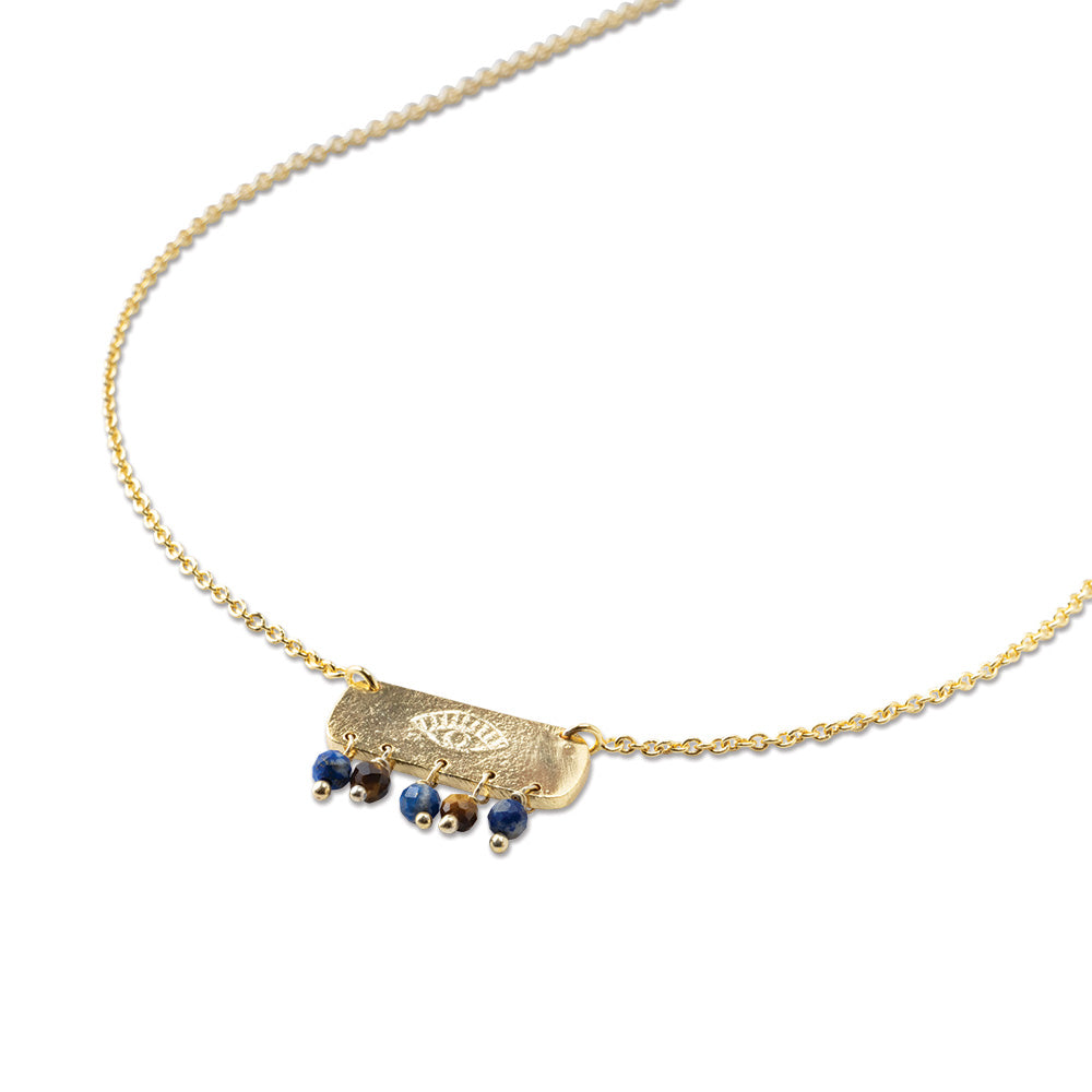 Sanity Lapis Lazuli Tiger Eye Necklace