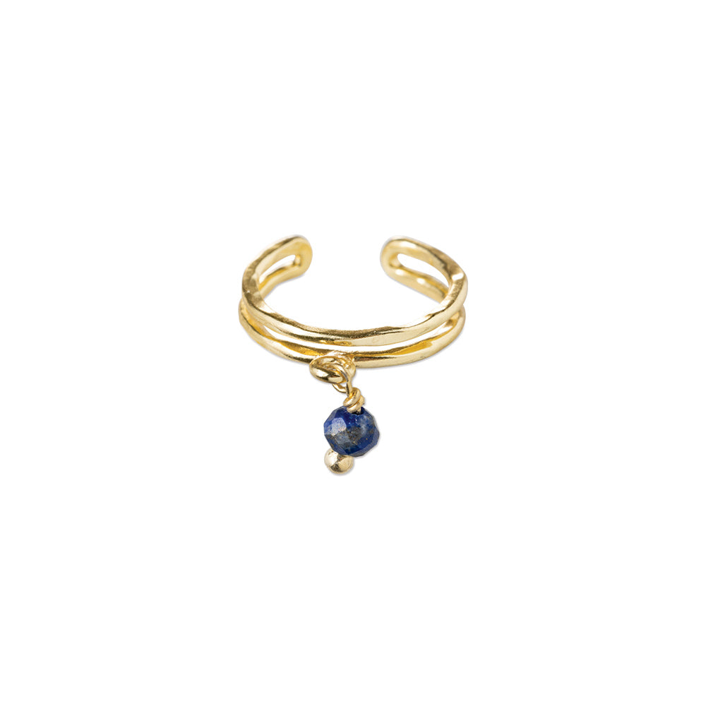 Gemstone Ear Cuff Lapis Lazuli