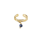 Gemstone Ear Cuff Lapis Lazuli