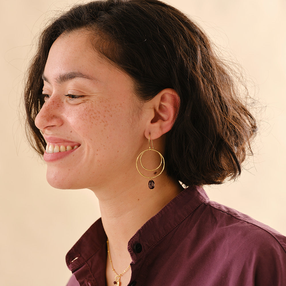 Enjoyable Granaat Oorbellen